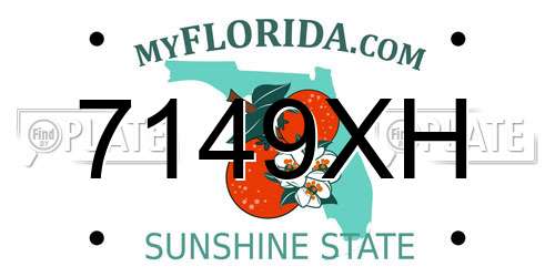 7149XH Florida License Plate