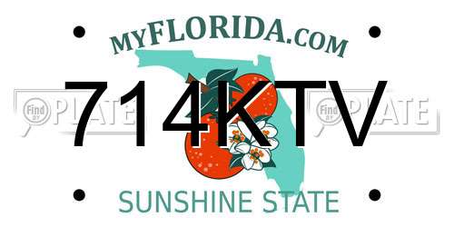 714KTV Florida License Plate
