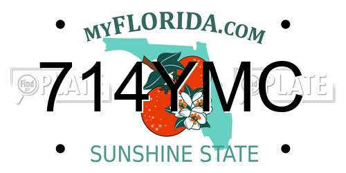 714YMC Florida License Plate