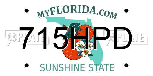 715HPD Florida License Plate