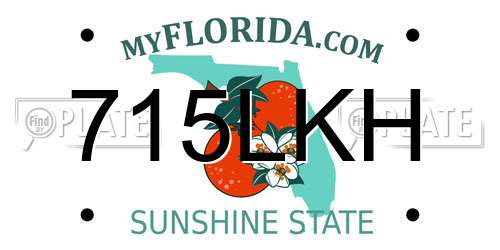 715LKH Florida License Plate