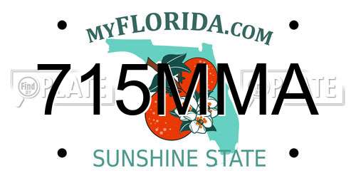 715MMA Florida License Plate