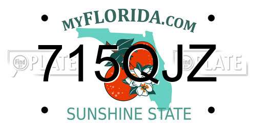 715QJZ Florida License Plate