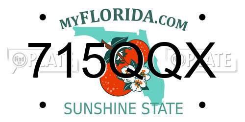 715QQX Florida License Plate
