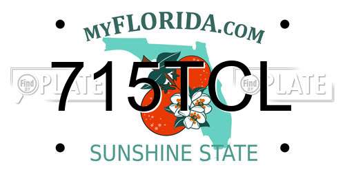 715TCL Florida License Plate