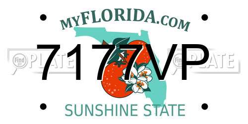 7177VP Florida License Plate