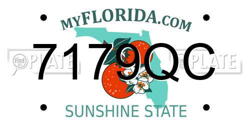 7179QC Florida License Plate