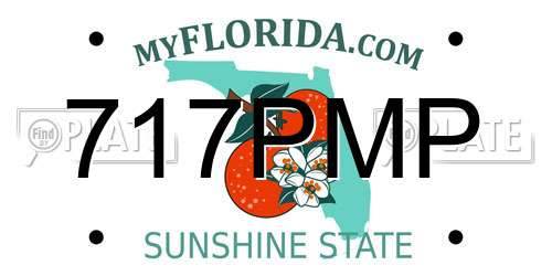 717PMP Florida License Plate