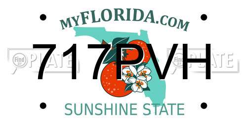 717PVH Florida License Plate