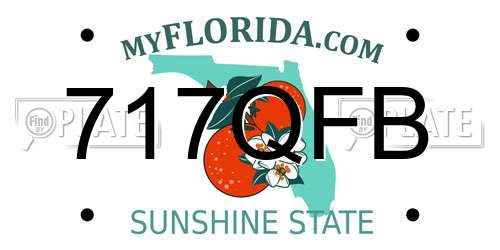 717QFB Florida License Plate