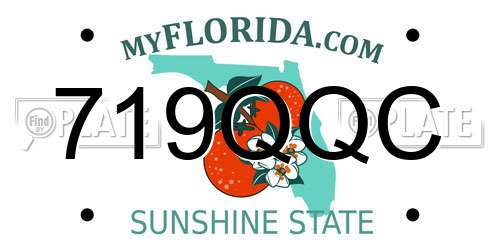 719QQC Florida License Plate