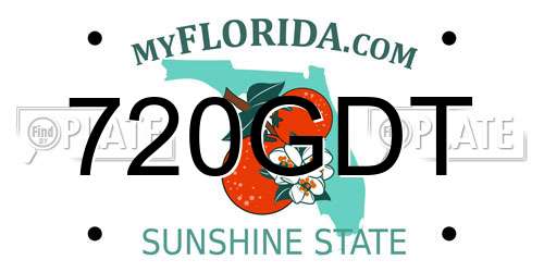 720GDT Florida License Plate