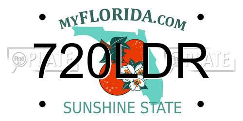 720LDR Florida License Plate