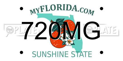 720MG Florida License Plate