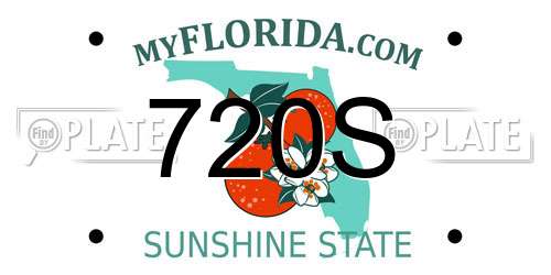 720S Florida License Plate