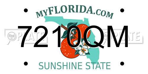 7210QM Florida License Plate