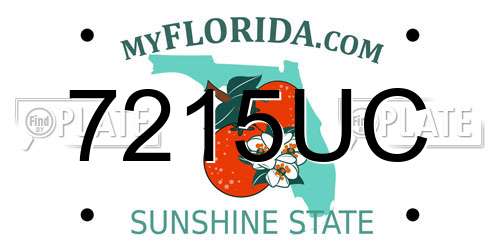7215UC Florida License Plate