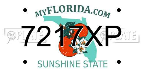 7217XP Florida License Plate