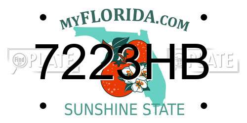 7223HB Florida License Plate