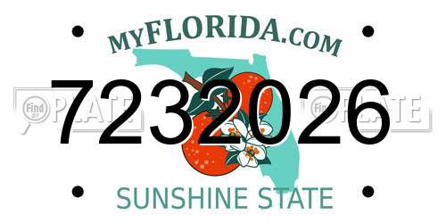7232026 Florida License Plate
