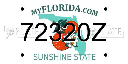 72320Z Florida License Plate