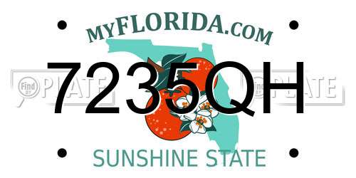 7235QH Florida License Plate