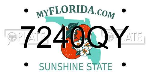 7240QY Florida License Plate