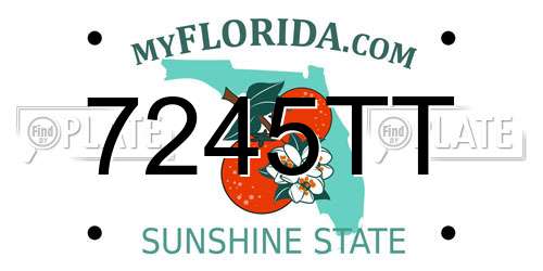 7245TT Florida License Plate