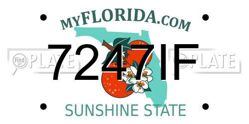 7247IF Florida License Plate