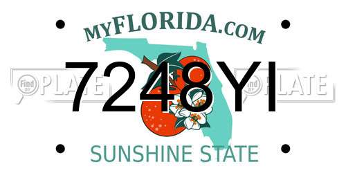 7248YI Florida License Plate