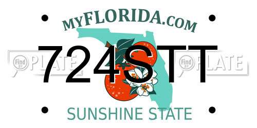 724STT Florida License Plate