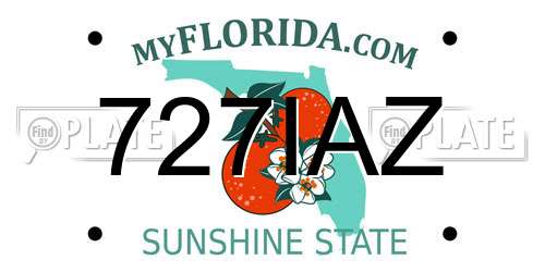 727IAZ Florida License Plate