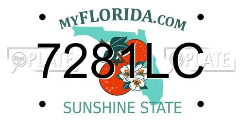 7281LC Florida License Plate
