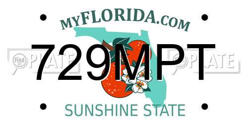 729MPT Florida License Plate