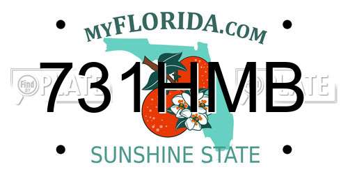 731HMB Florida License Plate