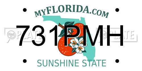 731PMH Florida License Plate