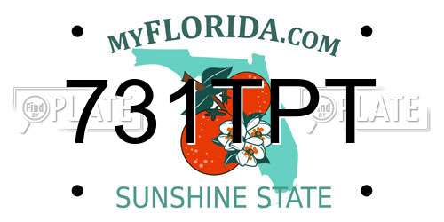 731TPT Florida License Plate