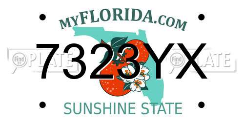 7323YX Florida License Plate