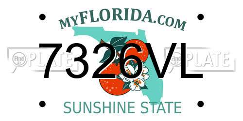 7326VL Florida License Plate