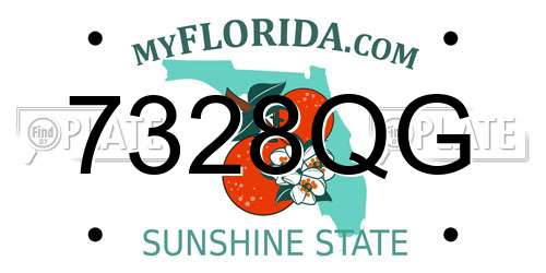 7328QG Florida License Plate