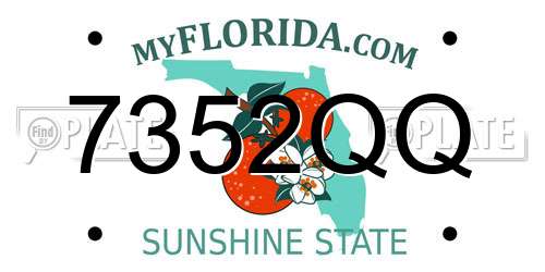 7352QQ Florida License Plate