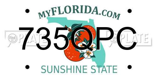 735QPC Florida License Plate
