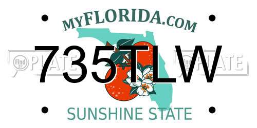 735TLW Florida License Plate