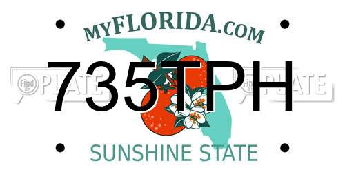 735TPH Florida License Plate