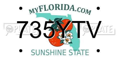 735YTV Florida License Plate