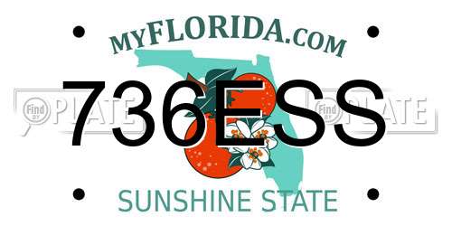 736ESS Florida License Plate