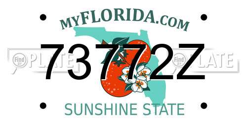 73772Z Florida License Plate