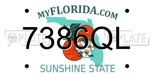 7386QL Florida License Plate
