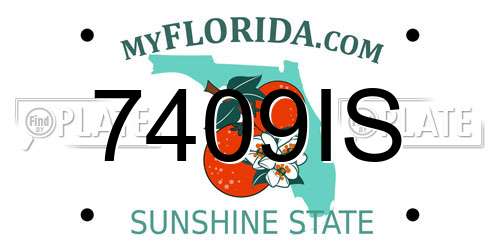 7409IS Florida License Plate