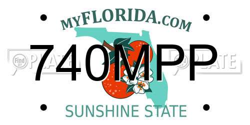740MPP Florida License Plate